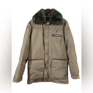Vintage 80s Browning Goose Down Hunting Jacket Parka USA Made Men's Size 36